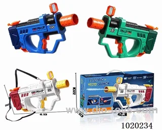Electric Water Gun 3color mixed loading include battery in color box