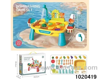 Electric dishwashing station (yellow) in color box