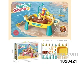 Electric fishing platform (yellow) in color box
