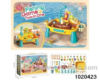 Electric dishwashing station + fishing (yellow) in color box