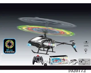 3.5ch alloy RC aircraft with missile light&LED light in window box