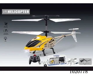 3ch alloy RC aircraft with light and USB  in window box