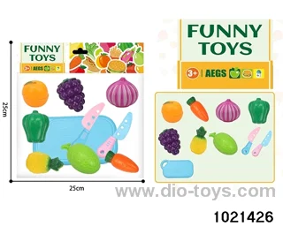 10pcs Slice and Dice Fruits + Vegetables in pe bag with header