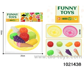 8pcs Blown fruit + vegetables + ice cream in pe bag with header