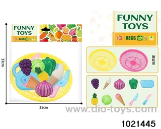 10pcs Slice and Dice Fruit + Vegetables + Ice Cream in pe bag with header
