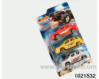 3pcs Pull back car in Blister card
