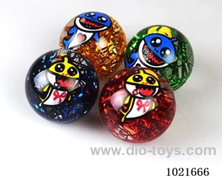 7.5CM Bouncy Ball with flash in Display box