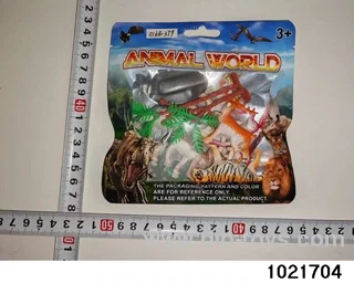 Dinosaur set in PP bag with header