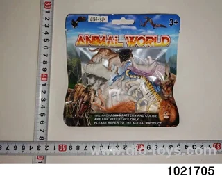 Dinosaur set in PP bag with header