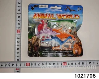 Dinosaur set in PP bag with header