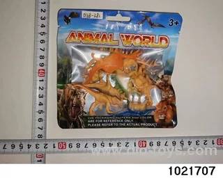 Dinosaur set in PP bag with header