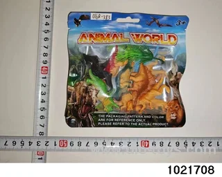 Dinosaur set in PP bag with header