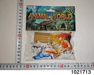 Dinosaur set in PP bag with header