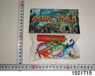 Dinosaur set in PP bag with header