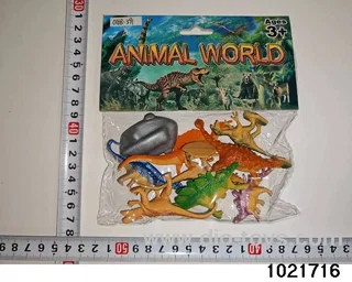Dinosaur set in PP bag with header
