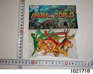 Dinosaur set in PP bag with header