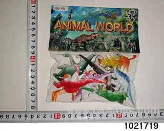 Dinosaur set in PP bag with header