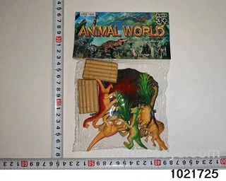 Dinosaur set in PP bag with header