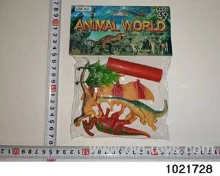 Dinosaur set in PP bag with header
