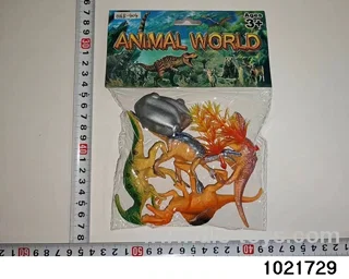 Dinosaur set in PP bag with header