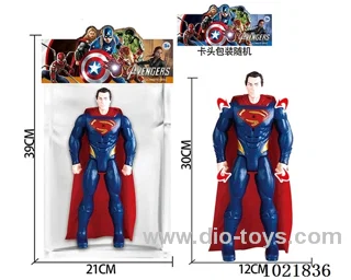 12inch Superman with light&music in PP bag with header