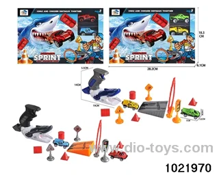 Catapult alloy flying car in window box