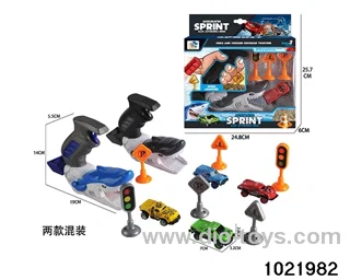 Catapult alloy flying car in window box
