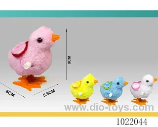 Plush duckling on chain 4color mixed loading in opp bag