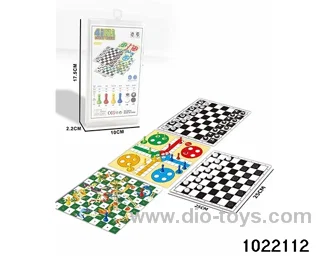 Four-in-One Game Chess in Plastic box