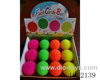 7.5 cm 12pcs  MONOCHROMATIC GRASS BALLS IN DISPLAY BOX