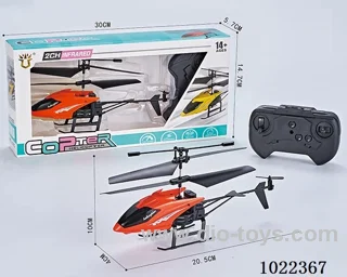 2ch RC helicopter with  Infrared function  2color mixed loading in window box