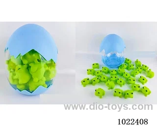 28pcs Rubber frog in cannon