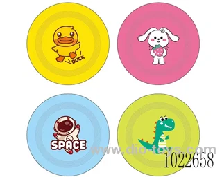 Cartoon frisbee in opp bag