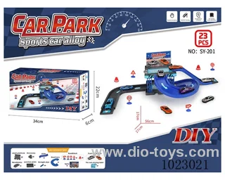 diy free wheel alloy car park in color box