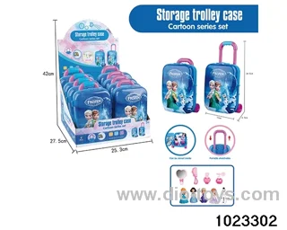 Old ice and snow trolley case in display box