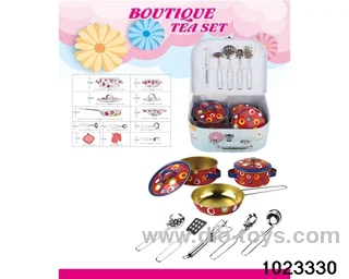 Stainless steel tableware (baked flower) in Gilf box