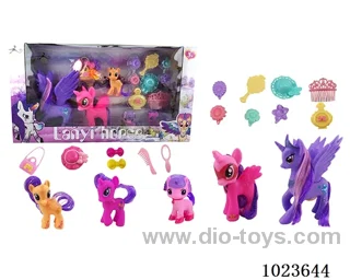 14cps rubber horses  with light &music in window box
