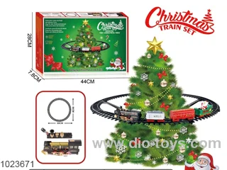 hanging Christmas rail train in color box
