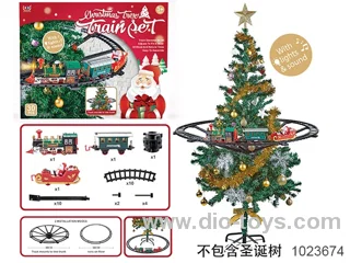 Christmas tree support rail train in color box