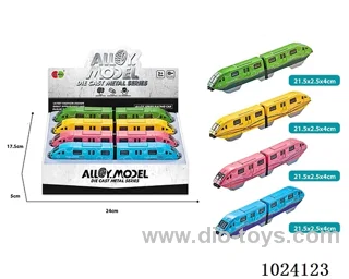 4pcs free wheel alloy car 4color mixed loading in display box