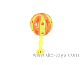10cm rattle 4color mixed loading in opp bag