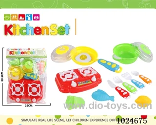 kitchen set in PVC bag with header