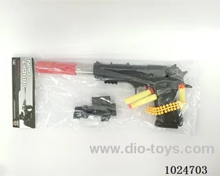 4 in 1 gun toys in pe bag with header