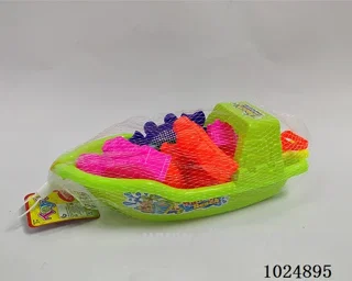 beach toys in net bag