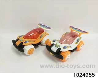 Pulling wire car with lights in opp bag