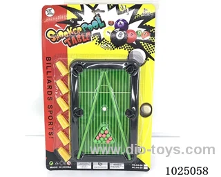 billiards in blister card