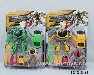 Transformers set in blister card