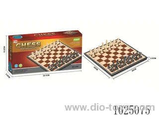 Chess with magnetism in color box