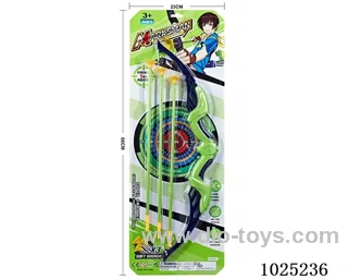 Bow and arrow set in blister card