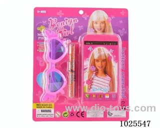Mobile phone and glasses in blister card